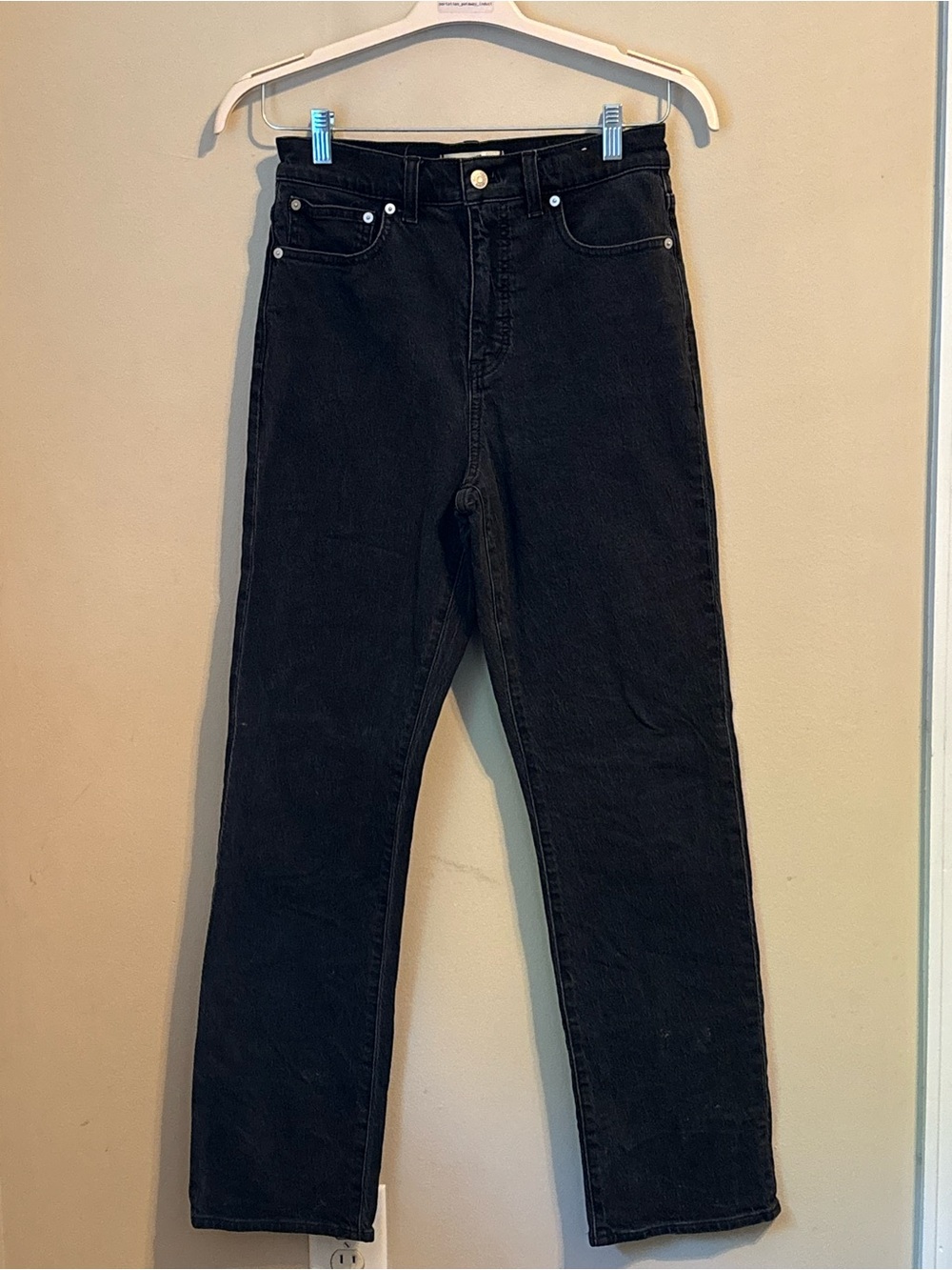 Madewell Black Women's Straight-Leg Jeans